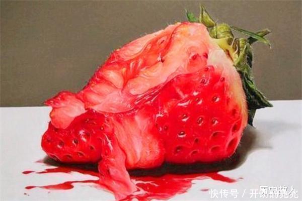草莓@周松画了一颗烂草莓,卖了20万,看看专家如何评价