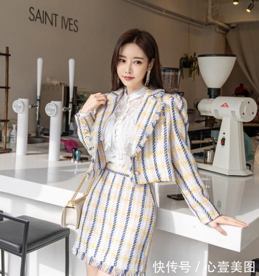 花霓彩裳梦幻|女神孙允珠高清时尚搭配:花霓彩裳梦幻蕾丝雪纺淑女裙