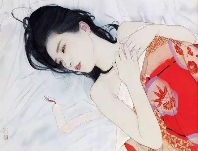 笔下|人称日本最美女画家，竟然这样画美女，极具香艳的极致诱惑