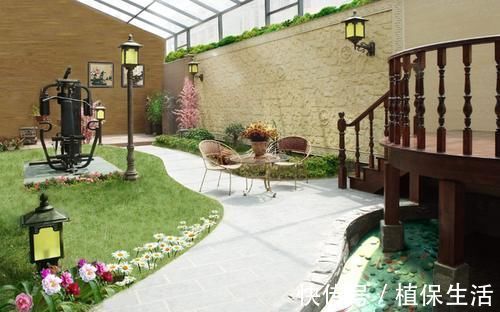 庭院|一樓帶個下沉式庭院，美得像世外桃源！高層只剩下羨慕！