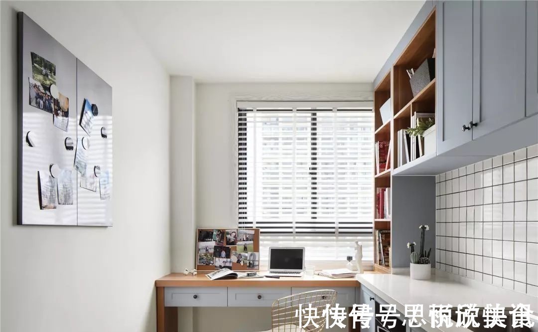 北欧风|127㎡休闲北欧风,卫生间超大的镜面柜,舒适明亮