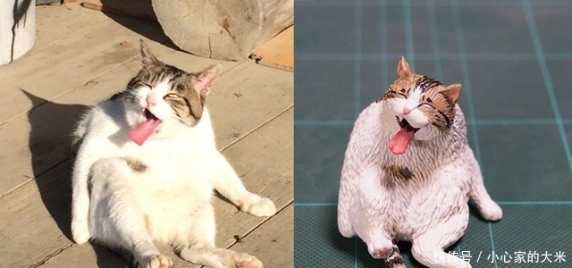 大神将猫咪制作成沙雕手办,总感觉不对劲,这明明就是个“鸡腿”