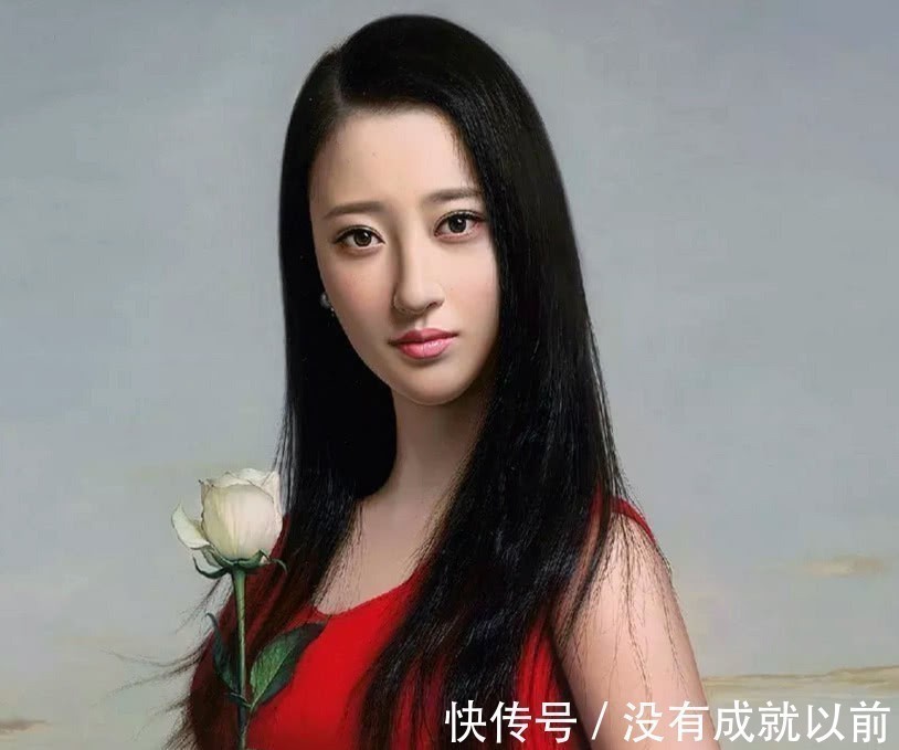 冷军&他画了一个长发美人,卖了207万,放大十倍后,网友:这不是画