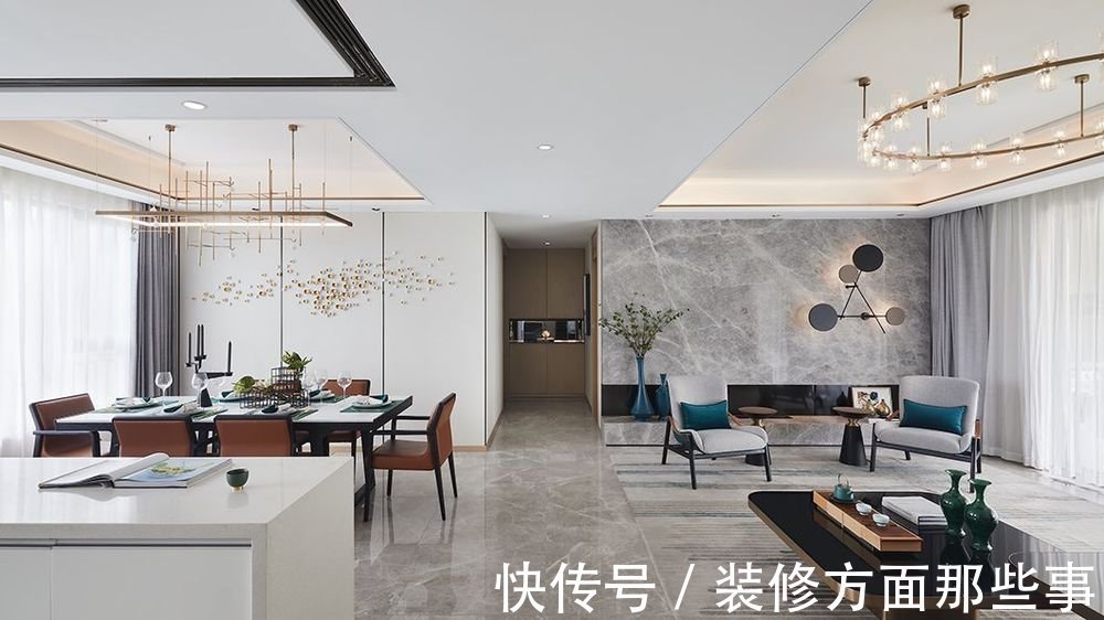 餐厅|110平现代风三居室,餐厅内欢快的撞色更易调动味蕾