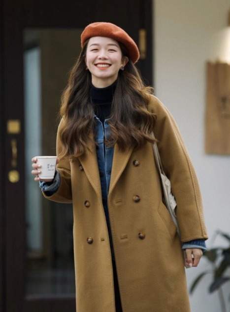 针织衫 优雅与身材无关,气质女人更适合“大衣+针织衫”,冬季穿刚刚好