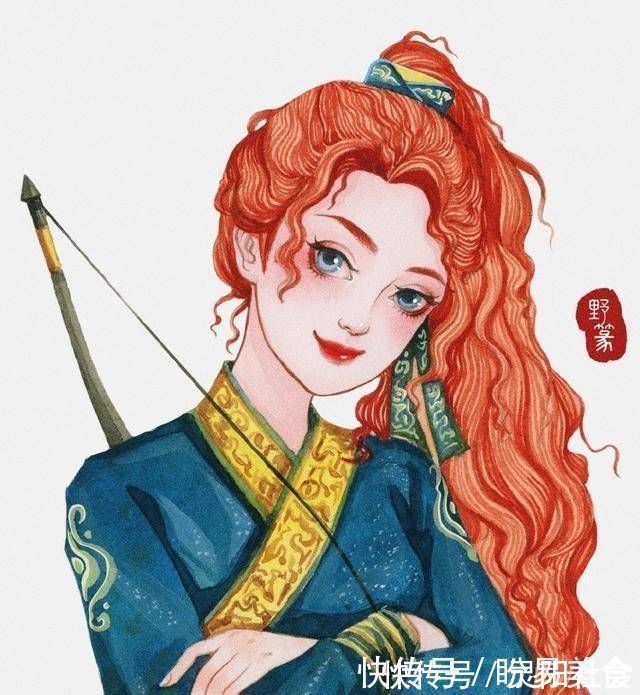 艾莎公主|迪士尼公主穿上汉服,艾莎公主超帅气,白雪公主可爱又俏皮