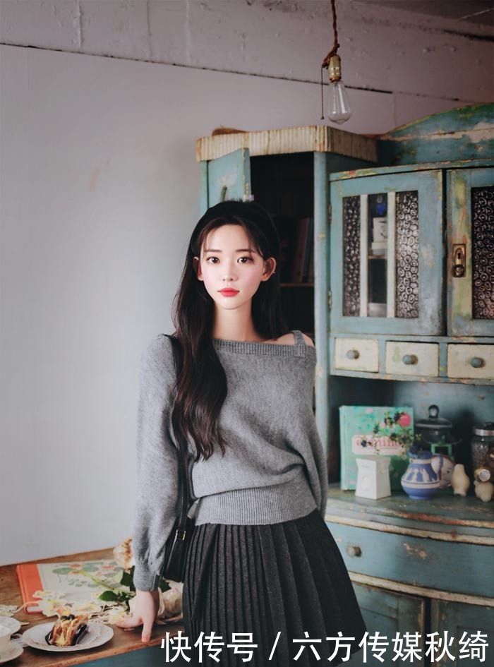 时尚|韩风短款羽绒服+毛衫的时尚搭