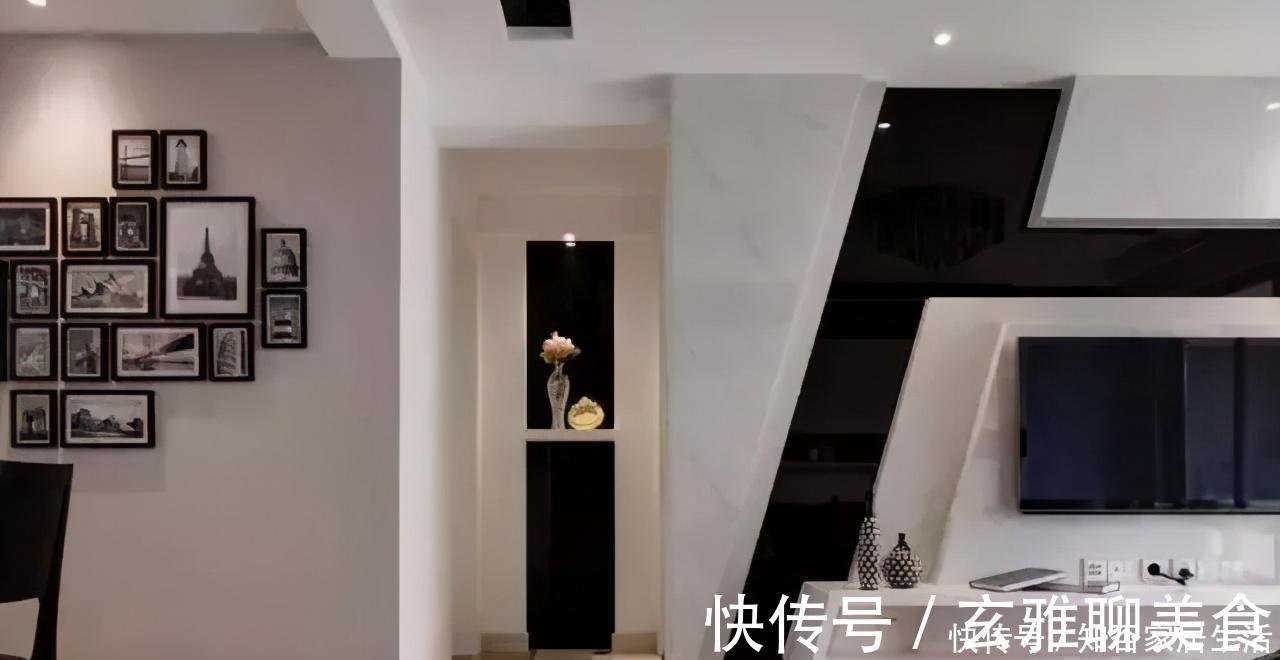 墙壁|120平新家终于装好了,黑白为主的现代风,打扫干净太上档次
