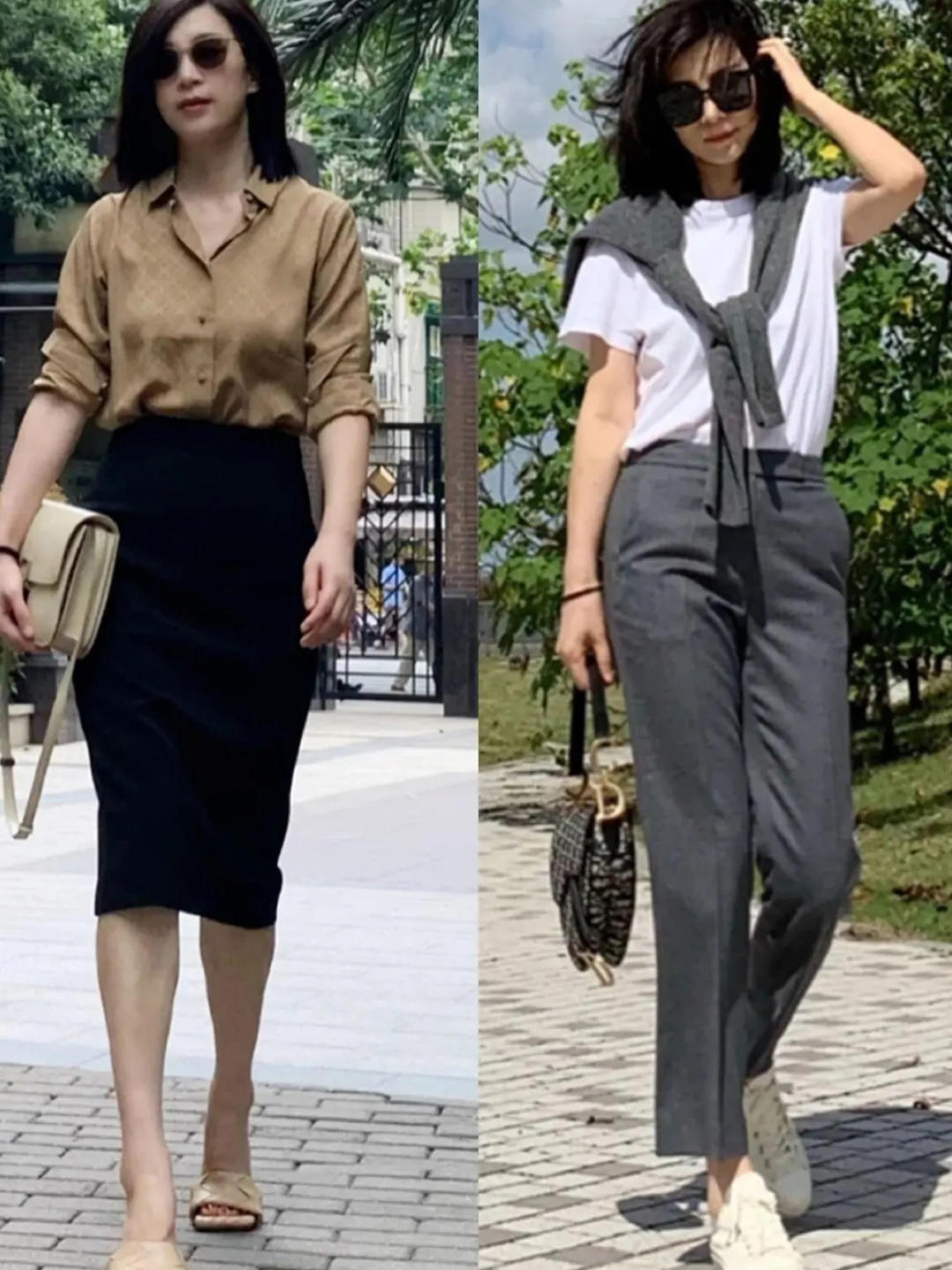 形状感|轻熟女要学会营造“氛围感”,简单的基础款高级又加分,穿出质感