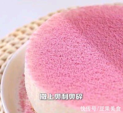 饼干|免烤箱，少女心爆棚的樱花慕斯蛋糕