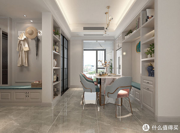 主卧室|发现一户很好看的混搭风，真的很有品味，入户就很惊艳，时尚精致