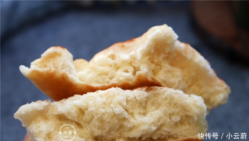 面包|发面饼新做法,低糖又简单,暄软蓬松有嚼劲,比面包还好吃