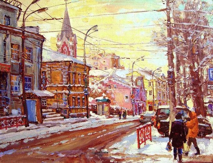 油画&浓郁的色彩,俄罗斯画家安德烈·米沙金的风景油画(二)