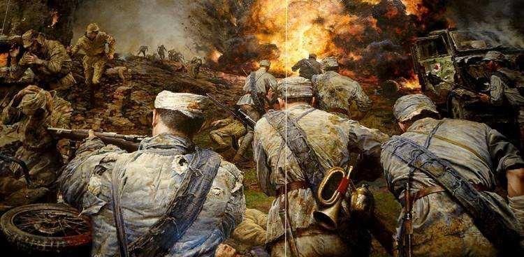 机枪|被日军包围怎么办？我军战将机枪打掉日军炮兵，神枪手再打后面的