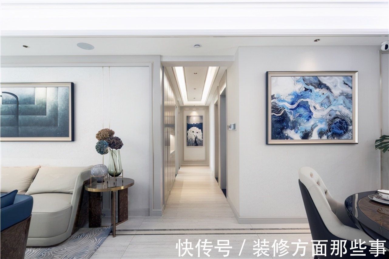 线条处|160平轻奢风四居室,细线条处突出细节,简单而有层次感