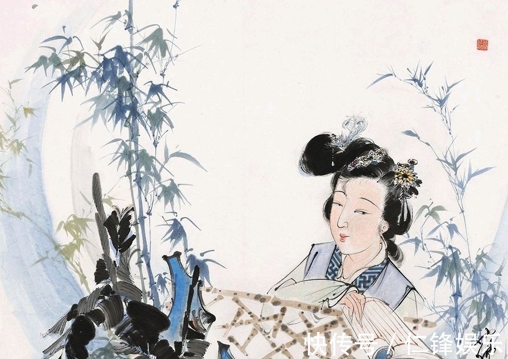 国画界#以仕女享誉画坛|国画大家胡也佛的仕女图,清新脱俗,百看不厌!