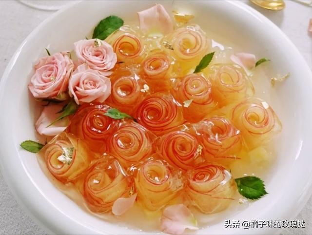 夏日|夏日必备甜品来喽：白玉紫薯冻，苹果玫瑰花冻，果脆冰粉波波冻