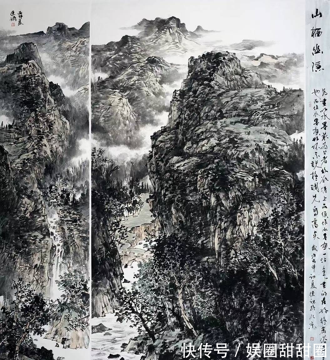 幅幅|李德禄山水画作品集,幅幅都美不胜收、气势磅礴