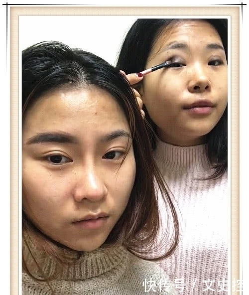 换脸|“姐妹花”化妆前VS化妆后,看到成品那一刻,网友:换脸了?