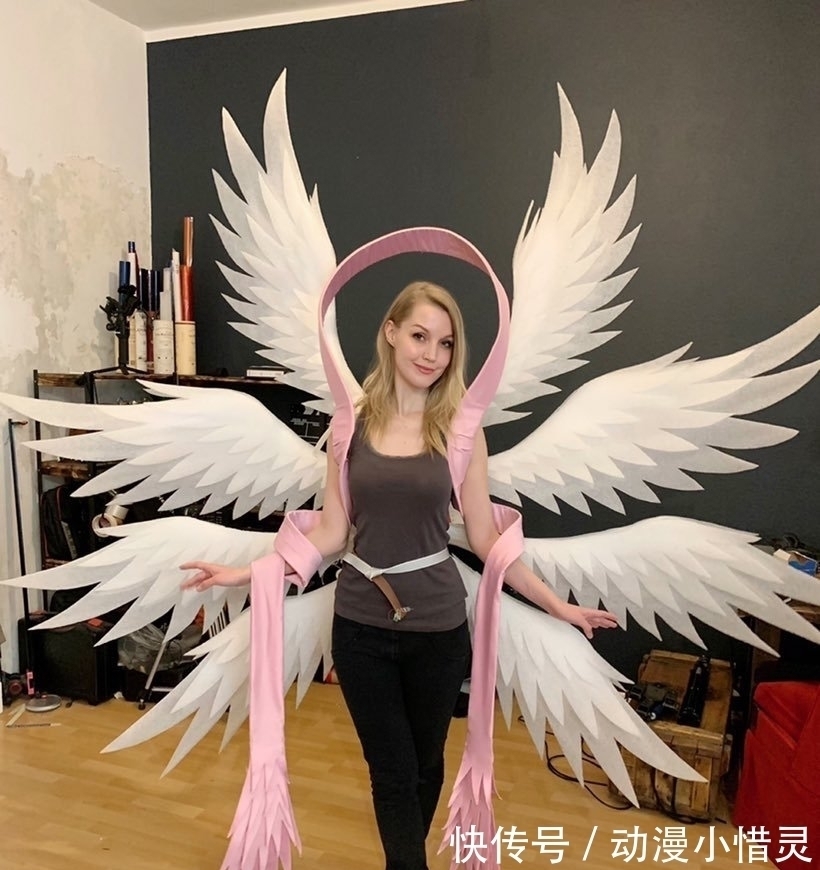 天女兽|外国网友手工缝制天女兽cos服,原以为是破布,没想到试穿惊艳