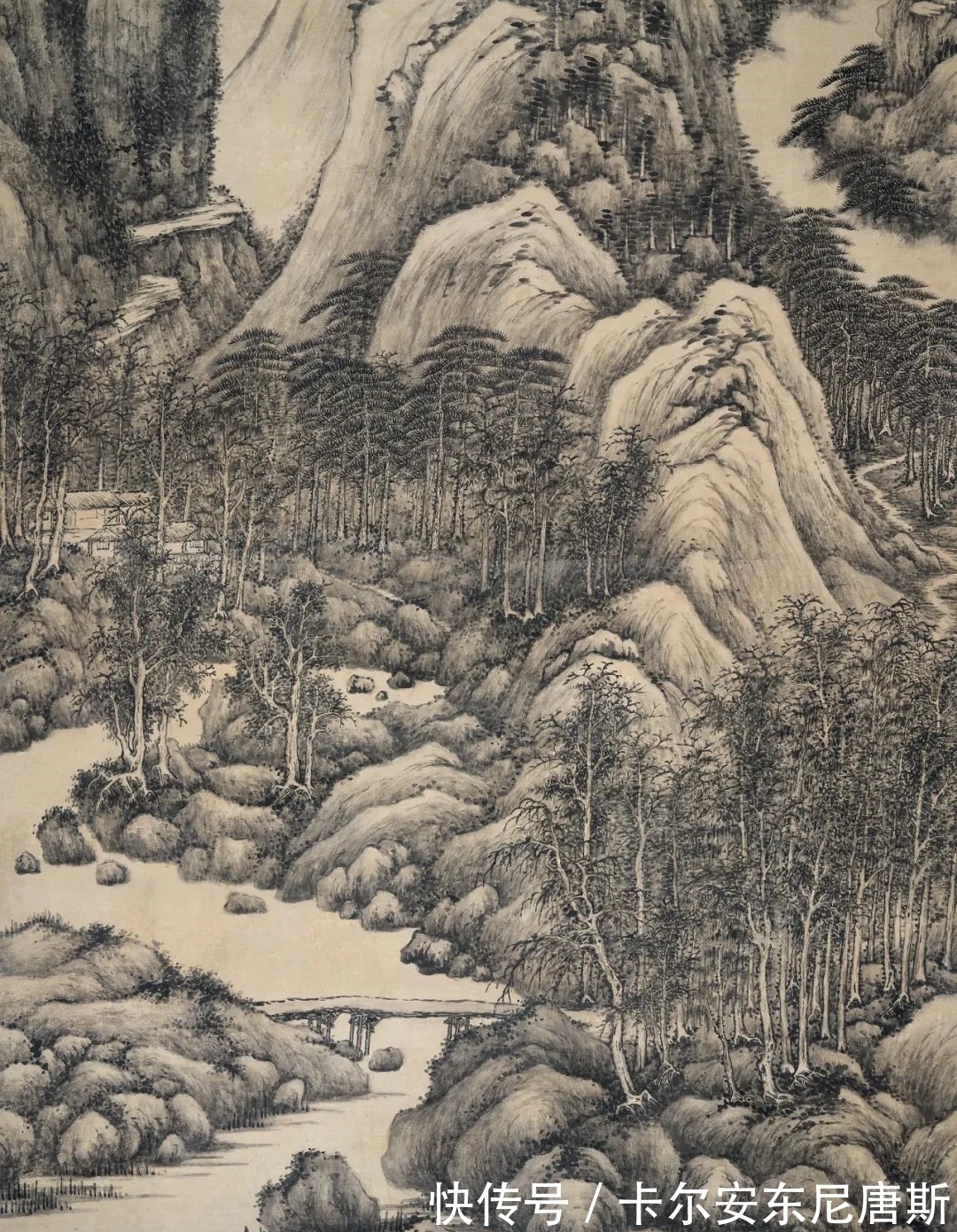 王石谷!师法自有神妙——黄鼎《万木奇峰图》与张宗苍《溪山幽远图》赏析