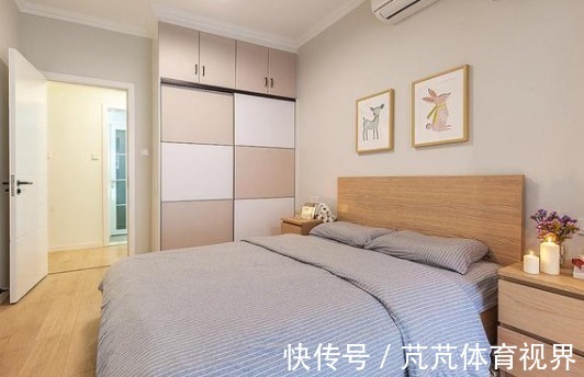 主卧室|她家148平米,进门就被玄关迷住,不做吊顶跟背景墙,阳台超漂亮
