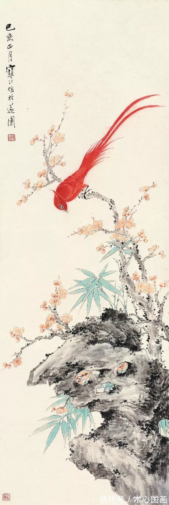 任伯年&江寒汀先生小写意花鸟画欣赏(一)