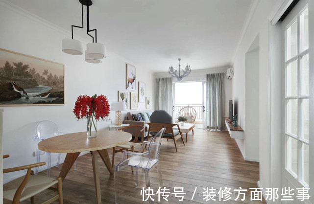 三居室|79平北欧风三居室统一而富有变化,装饰而不奢侈