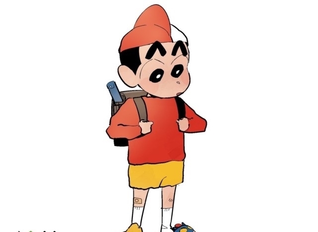 蜡笔小新|画师自绘蜡笔小新成长图,不平凡的小新还是走上了广志的老路?