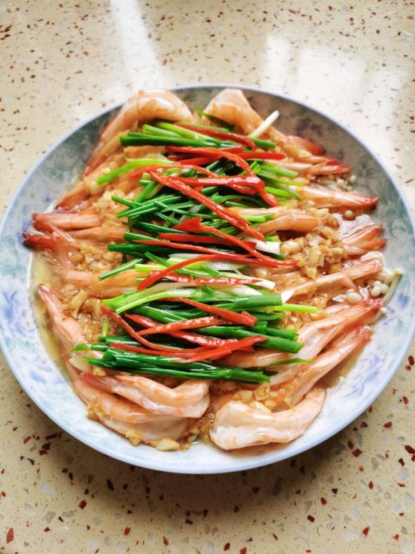 小米辣|蒜蓉开背虾