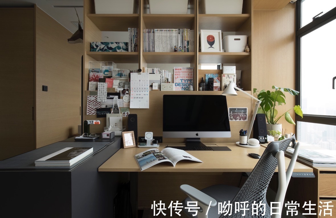 石膏|香港九龙顶层公寓,安静的中性风
