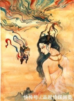 嫦娥@东汉古墓中发现了嫦娥奔月图，嫦娥难道真是人首蛇身，她究竟是谁