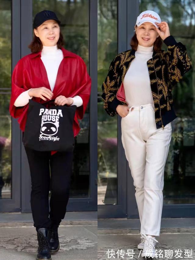 沉闷|65岁的阿姨会穿,每套衣服都充满精致时尚范,不仅舒服又显年轻