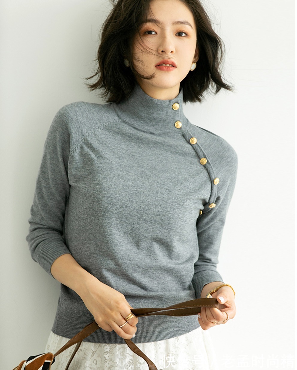 螺纹|简约的态度,知性的魅力,一款非常有女人味的针织衫