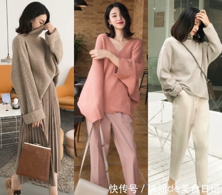 色针织|女人精致一些比较好,温柔而有女人味的穿搭了解一下!