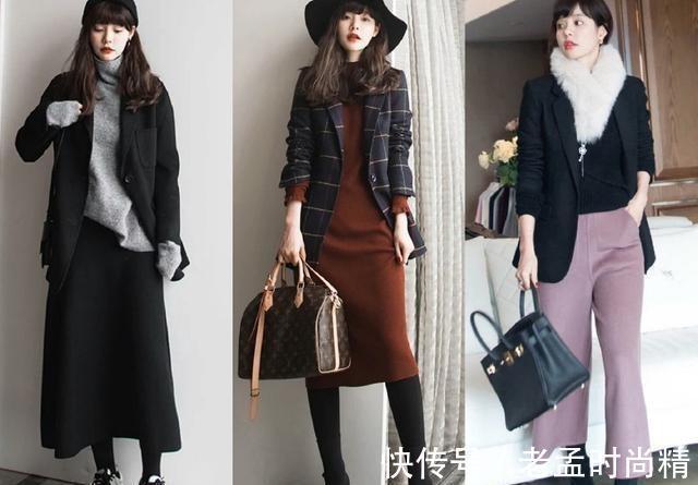 大衣|38套女性冬季日常穿搭,大衣搭配针织衫,保暖舒适又减龄,美呆了