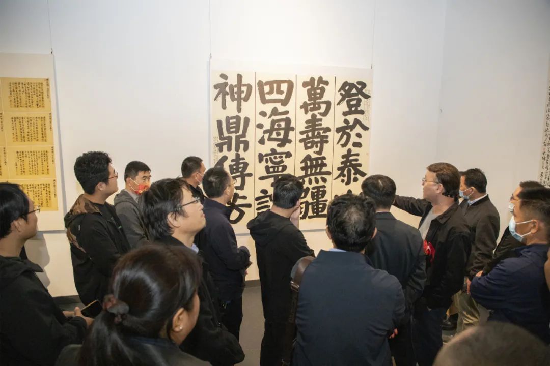 滕州博物馆!“木语有声”—袁家峰书法作品展在滕州博物馆隆重开幕