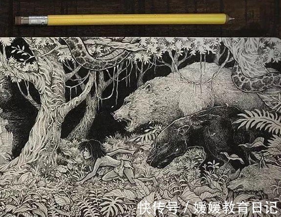 天才#没钱上课,一支针管笔自学成才获百万粉丝,美术生惊呼这是天才