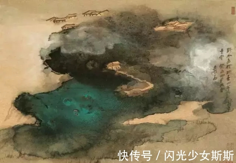 泼墨@张大千泼彩山水画动辄上亿天价,靠什么铸就了其艺术的绝世魅力?