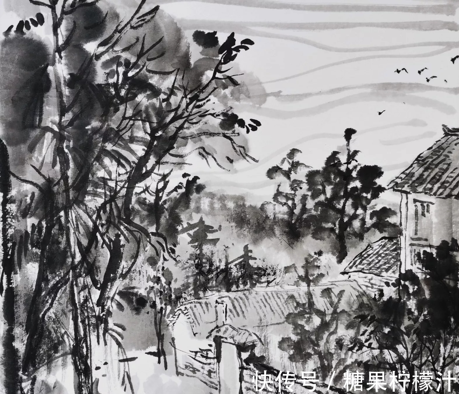 何杰$国画新锐|他的山水画笔力骄劲,墨色浓重,恰如岭南热烈的天气