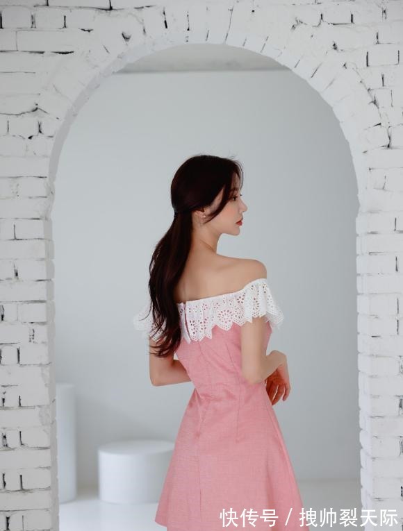 孙允珠|女神高清时尚搭配彩虹花裳刺绣漫叶小精灵衣裙!