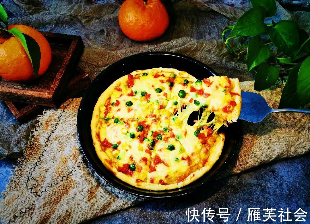披萨|在家做蔬菜披萨，美味可口，好吃健康