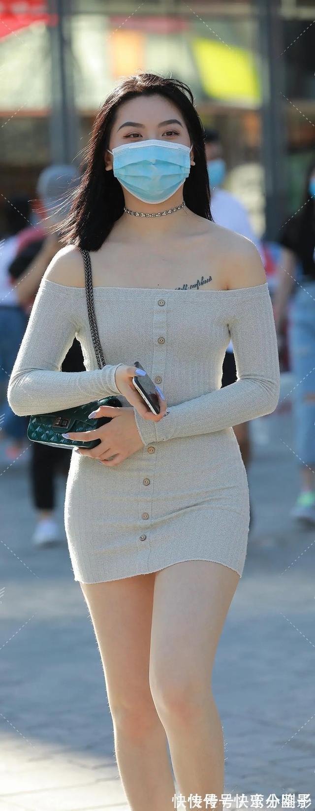 针织衫 连衣裙的时尚穿搭,又洋气上档次,时尚街头的宠儿