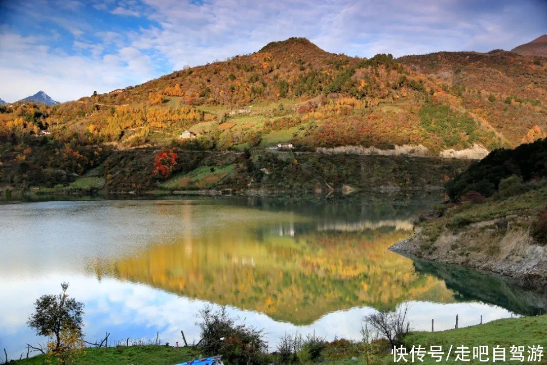 红军长征翻越的第一座雪山，山上云海绝美，有着不输江南的美景