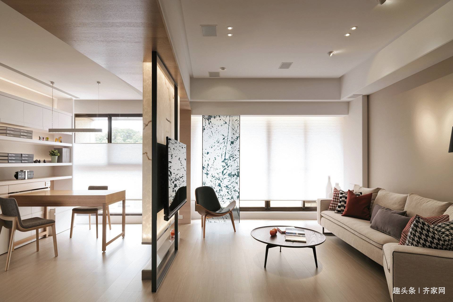 简约风|台式简约风,仅用质朴的色彩和线条感极强的设计手法,让家更美