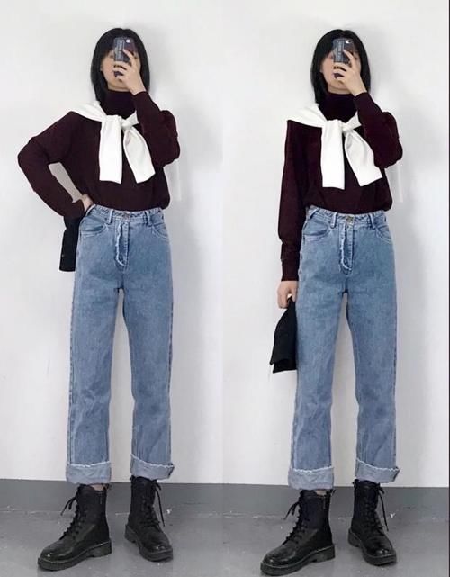 “九分裤+打底衫”,这才是早春正确穿搭方式,轻熟风十足