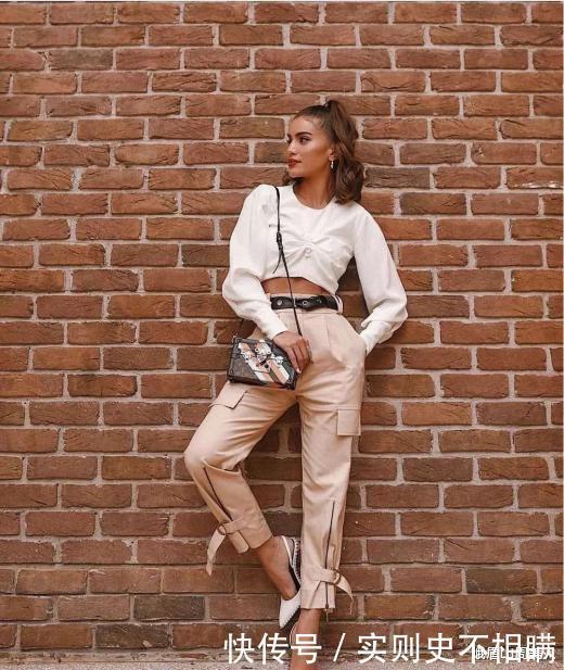 收起你的阔腿裤!今年流行穿的是卡其裤,洋气减龄又有气质!