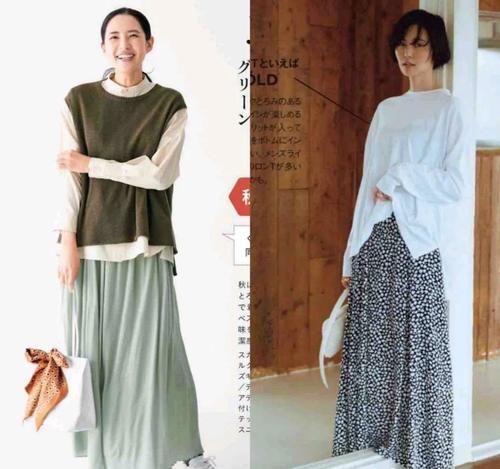 百褶裙|50岁女人穿“半身裙”，从这3方面挑选事半功倍，温柔气质翻倍