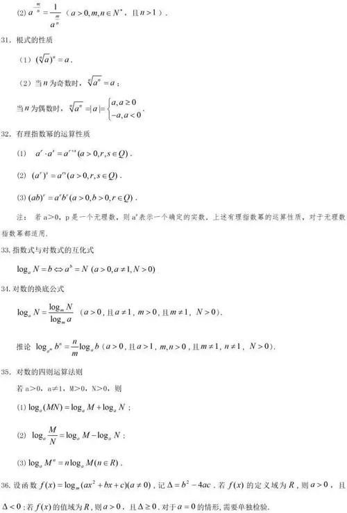 汇总|2021高考备考必知：高中数学常用结论203条超全汇总