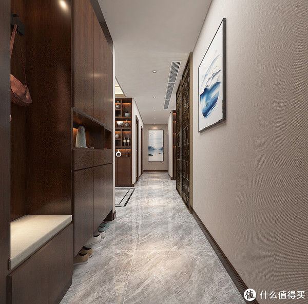 玄关|看了这对年轻夫妻的中式风装修,真的很喜欢,精致有品位,很高级